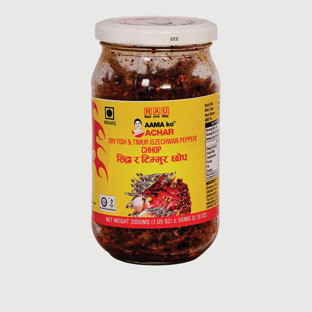 AKA Dry Fish & Red chilli & Timur Chhop 200G